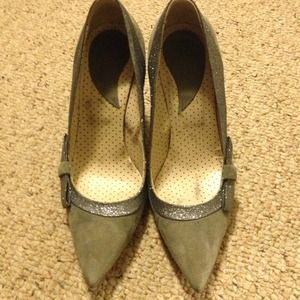 Fornarina silver heels. Made in Italy.