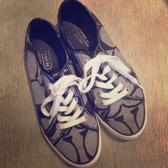 Black/Gray Coach Shoes