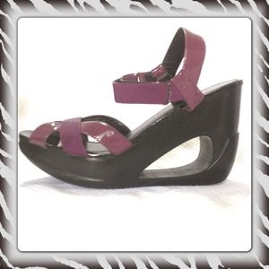 Calvin Klein cutout heel platform sandals