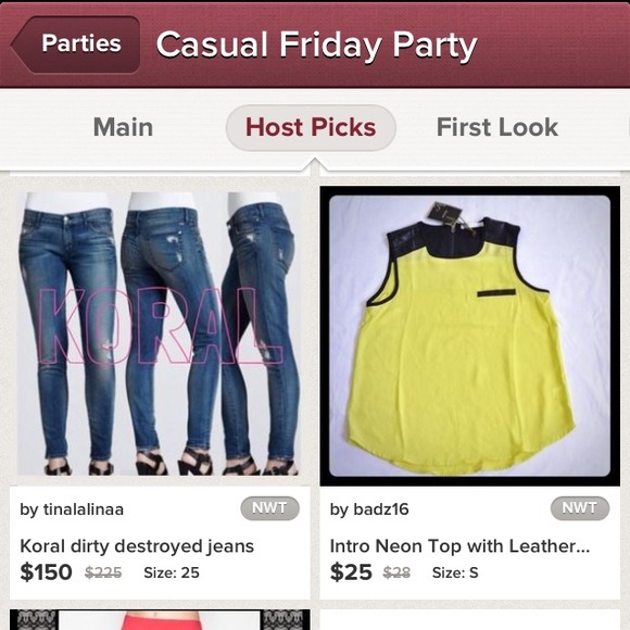 ❎SOLD❎🎉HP🎉Koral distressed denim jeans - Picture 3 of 4