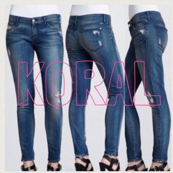 ❎SOLD❎🎉HP🎉Koral distressed denim jeans - Picture 4 of 4