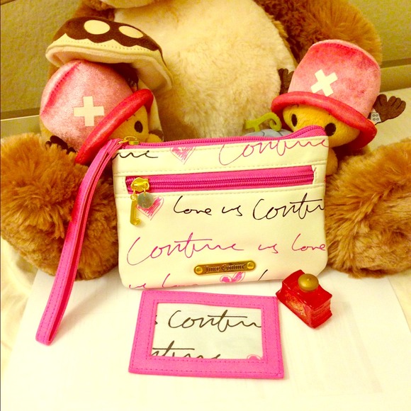 📌Sold📌Juicy couture purse+mini perfume+ID holder