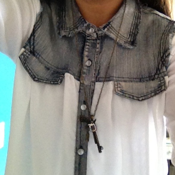 Sheer top.