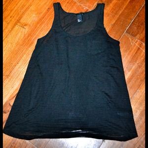 H&M Sheer Black Tank