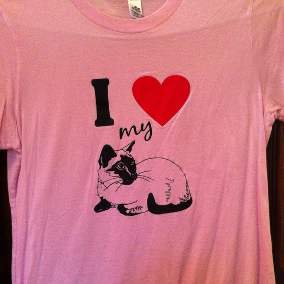 I ❤ my Siamese cat tee