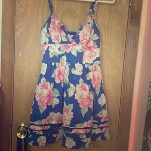 *hold* blue floral gilly hicks dress