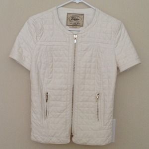 Zara Jackets & Coats - Zara White faux leather zip up Zara Jackets & Coats - Zara White faux leather zip up