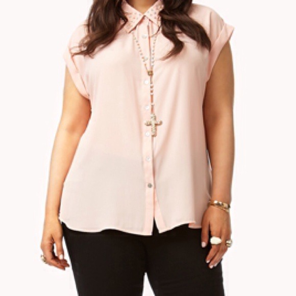******SOLD*****Pearlescent Beaded Blouse