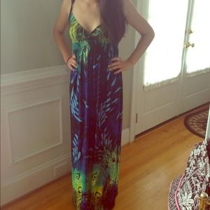 Printed maxi dress