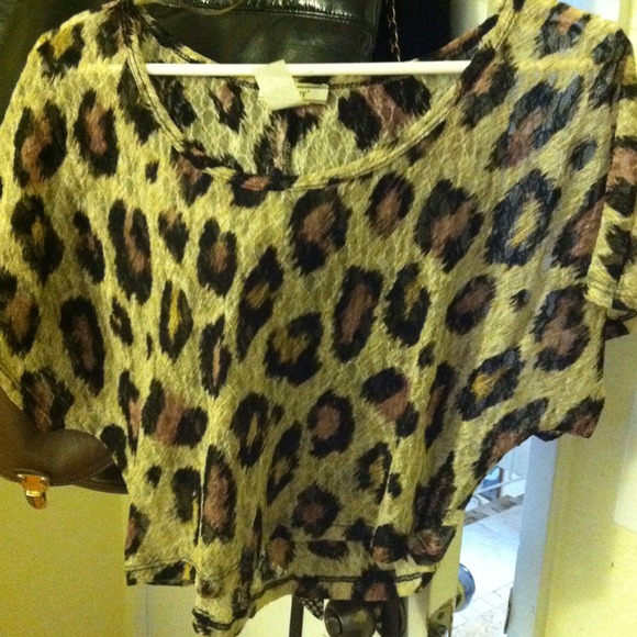 Cheetah print crop top