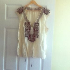 Embroidered tank