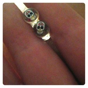 Sugar-skull double flare plugs & rose plugs