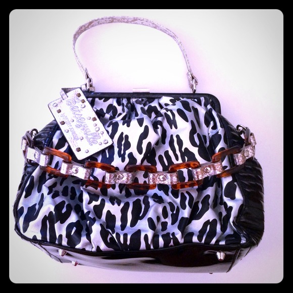 Betseyville Silver Animal Print Handbag