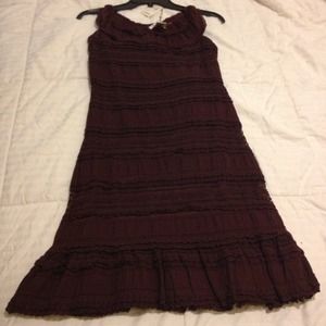 Dark brown small knee length dress