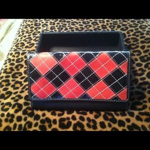 Leather Checkbook Wallet