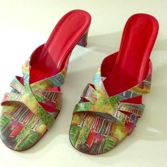 Jeon Shoes - 💢SOLD💢Extraordinary PaintedLeather Italian Shoes