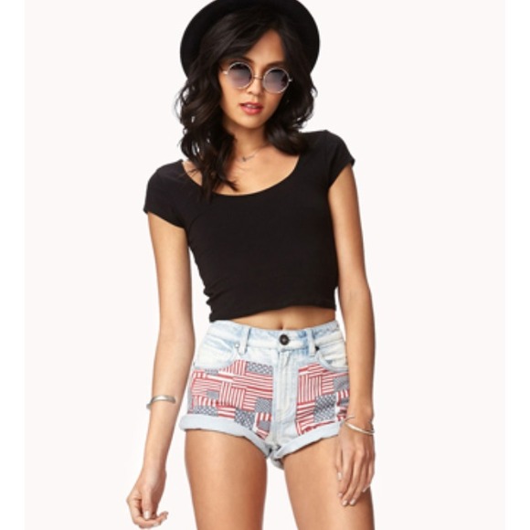 American flag patch work denim shorts NO TRADES!!!