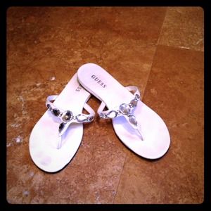 ❌Traded❌Rhinestone Guess sandals