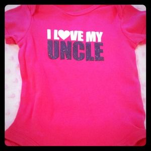 6M Carter´s Newborn I Love My Uncle Bodysuit