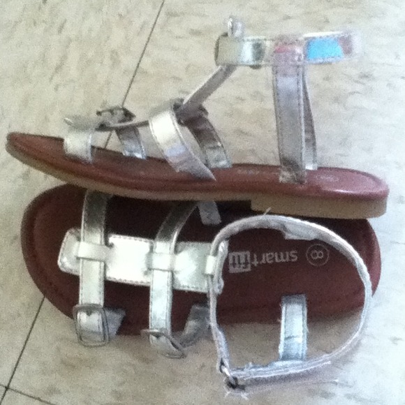 Silver sandals