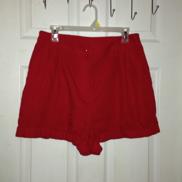 ✨BUNDLED✨ Pleated and Cuffed High Waist Shorts