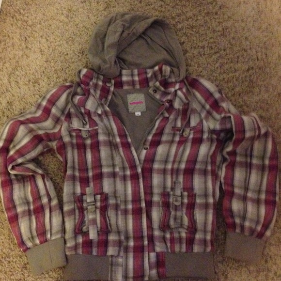 Purple and gray cute jacket