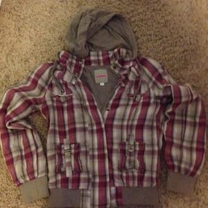 Purple and gray cute jacket