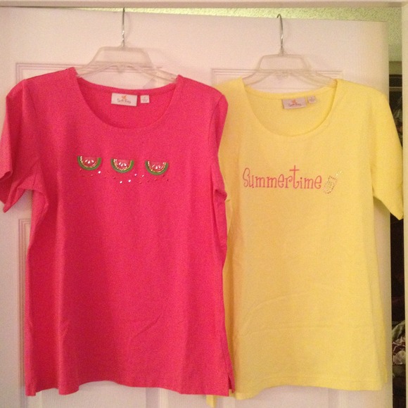 Two Embellished Summer Tees