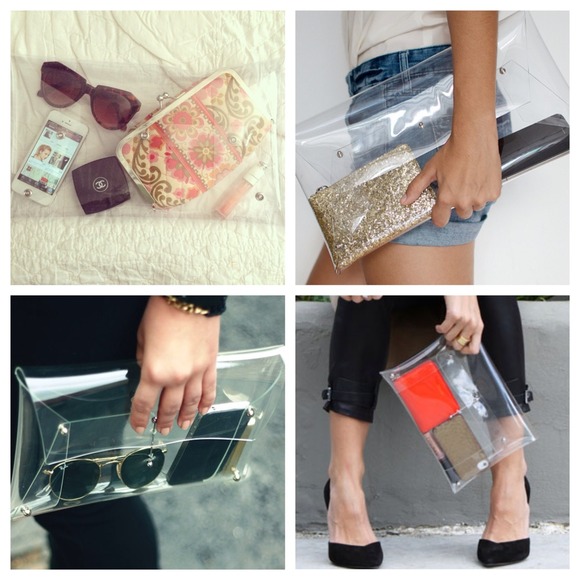 Clear Vinyl Clutch (Medium) - Picture 3 of 4