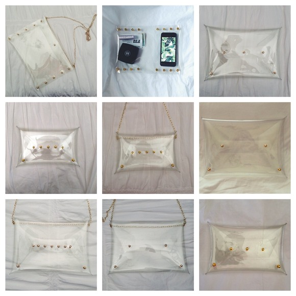 Clear Vinyl Clutch (Medium) - Picture 4 of 4