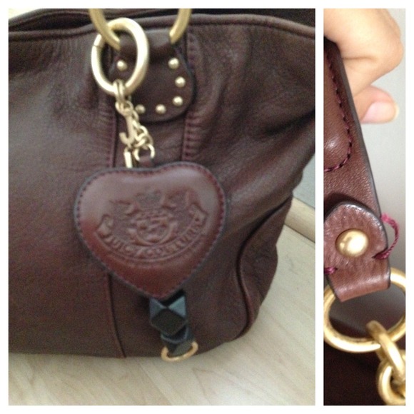 Authentic Juicy Couture Chocolate Leather Tote - Picture 3 of 4