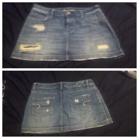 American eagle denim skirt