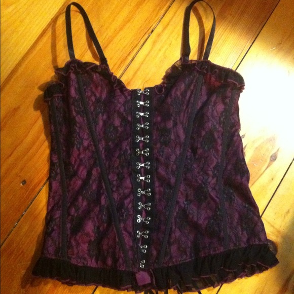 Corset style top with Ruffle Panties + Skirt