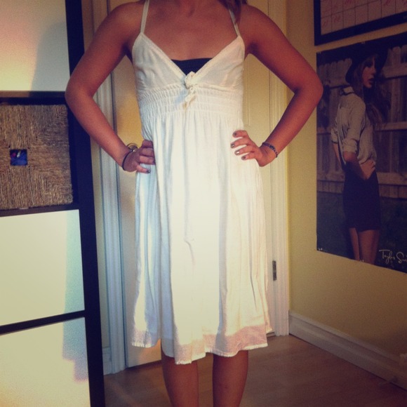 🚫TRADED🚫Knee Length White Tank Dress
