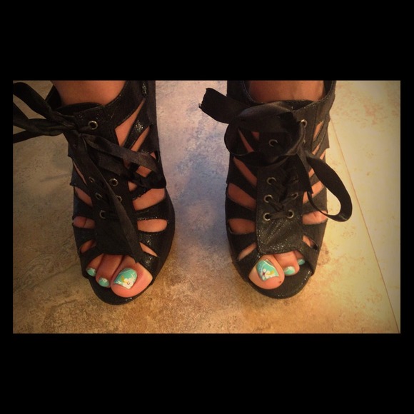 Charlotte Russe tie-up heels.