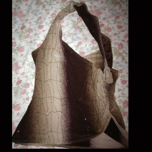 🔴ON HOLD🔴 Shades Of Brown Halter Top