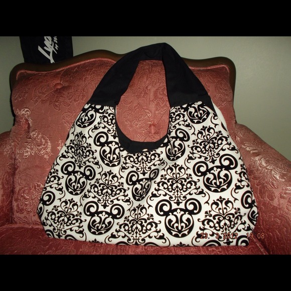 Black & white Mickey hobo bag
