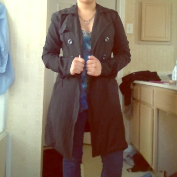 Black trench coat