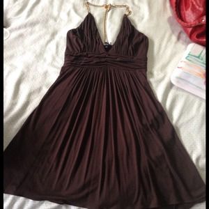 Sky brand dress with chain and charm backing