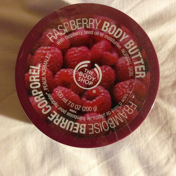 Body Shop raspberry body butter