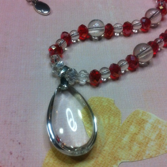 #66. 3 piece  Crystal Teardrop set - Picture 4 of 4