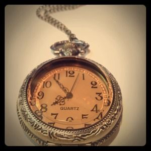 Vintage Pocket Watch Necklace