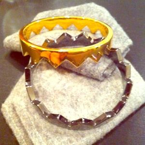 Set of (2) Eddie Borgo Beartrap Bangles