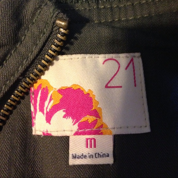 Forever 21 green jacket - Picture 3 of 4