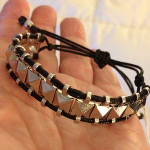 Cara Black and Silver Bracelet