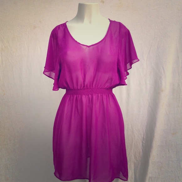 ❌SOLD❌Beautiful lavender sheer dress!