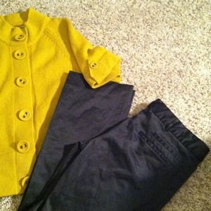 MNG Black n' White Pinstriped Pants