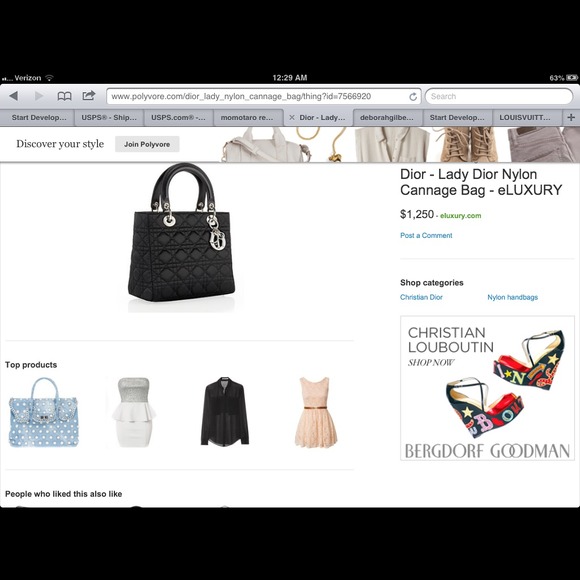 Used authentic lady Dior cannage - Picture 4 of 4