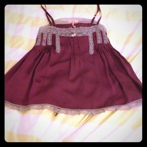 Free People silk lingerie inspired tank