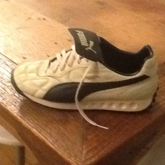 Puma off white and black sneakers